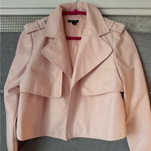 I Heart Ronson Light Pink Trench Coat